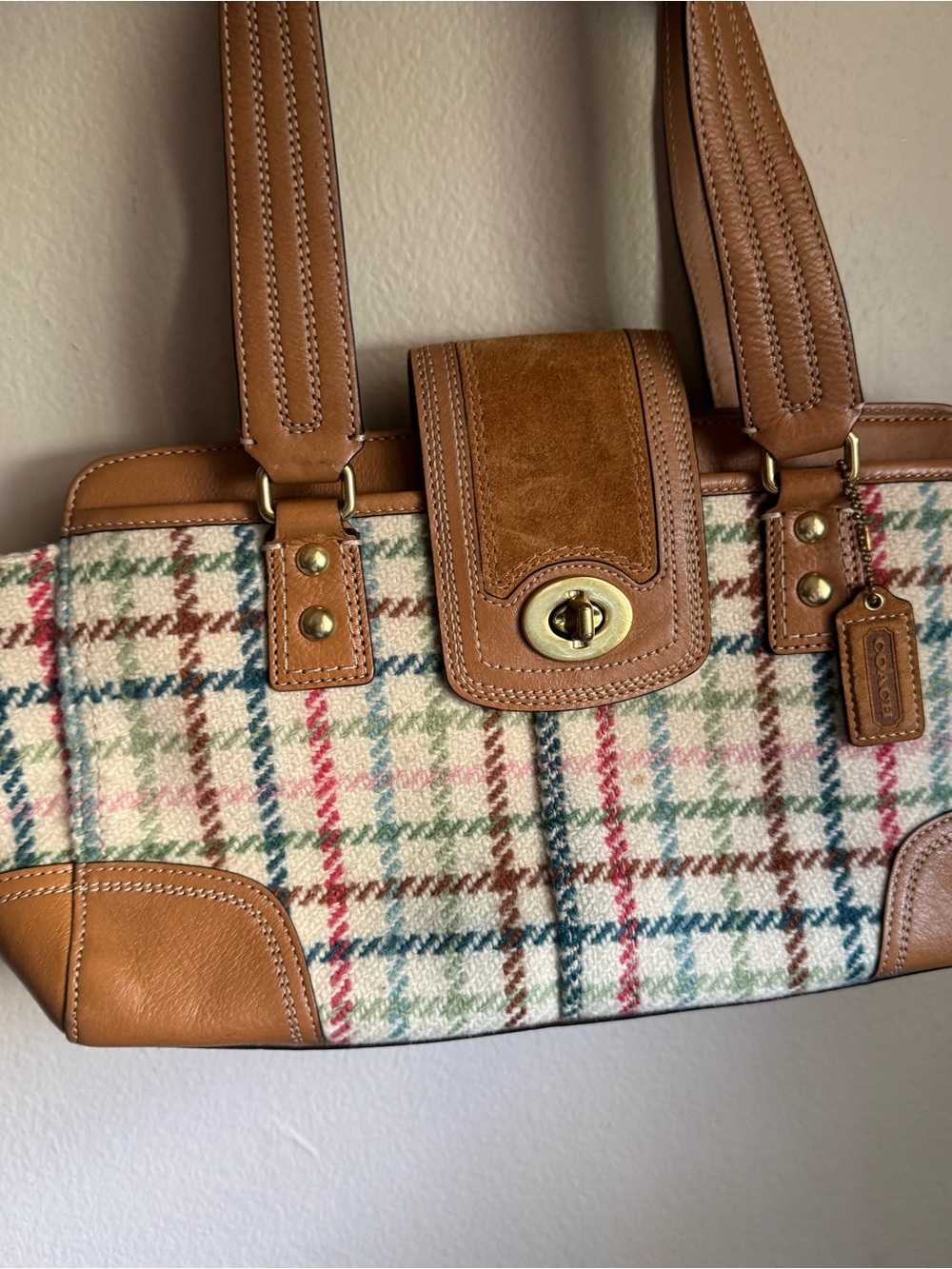 Coach Hampton tattersall bag